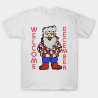 Santa Claus Welcome Christmas T-Shirt